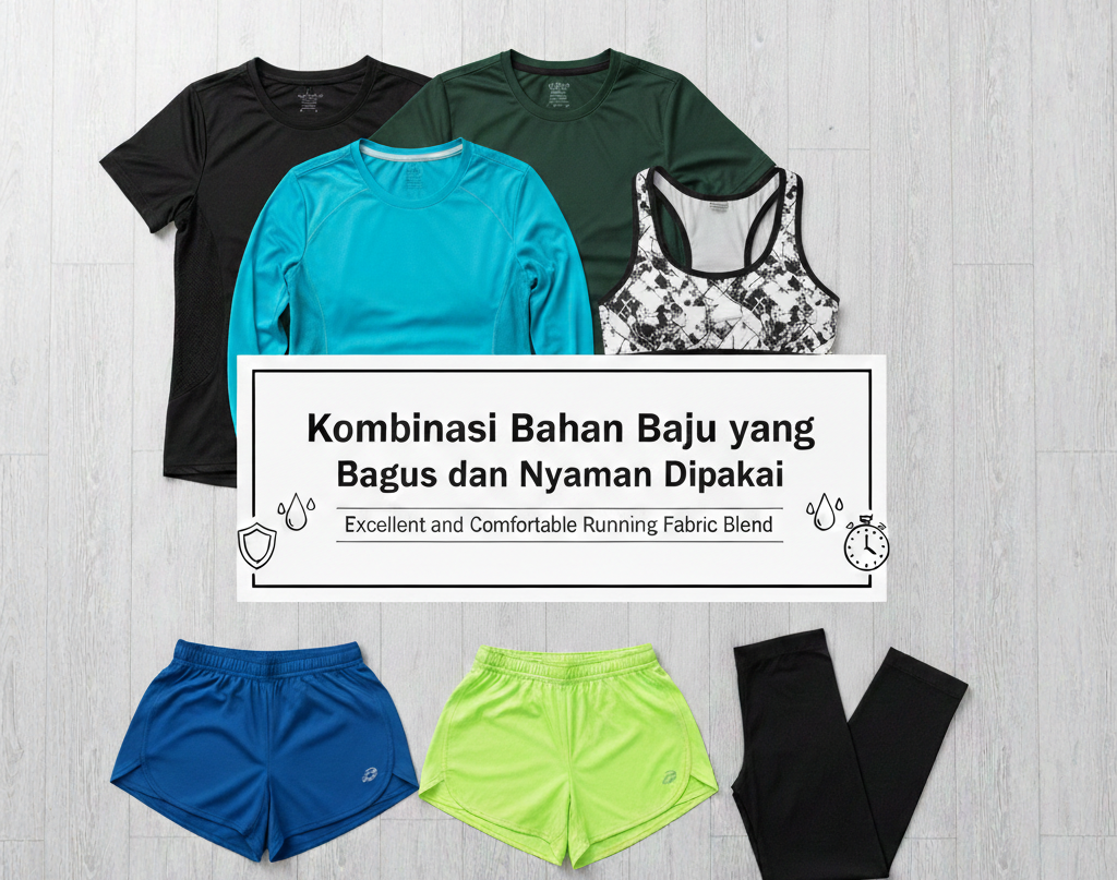 Kombinasi Bahan Baju Lari yang Bagus dan Nyaman Dipakai